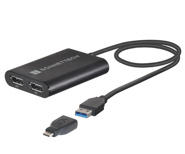 DisplayLink Dual DisplayPort Adapter for M1 M2 Macs – Sonnet Online Store