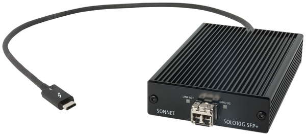TWIN10GC-SFP-T3 Sonnet Adaptateur TWIN 10G SFP+ Thunderbolt 3 vers 10GbE